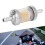 Motorrad-Kraftstofffilter 6 mm ABS Benzin-Schmutzfilter Silber 5