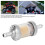Motorrad-Kraftstofffilter 6 mm ABS Benzin-Schmutzfilter Silber 9