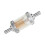 Motorrad-Kraftstofffilter 6 mm ABS Benzin-Schmutzfilter Silber 10