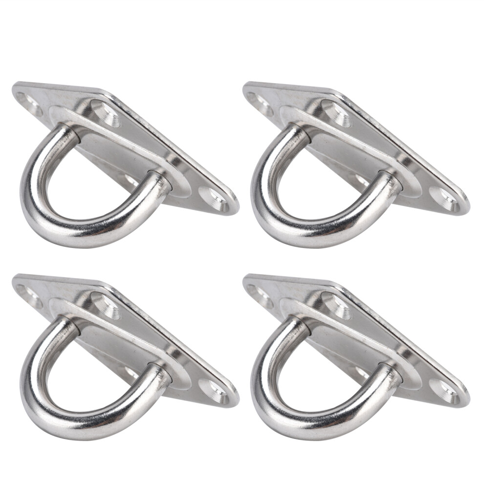 Wall & Ceiling Mount Rhombus Eye Hooks 304 Stainless Steel 4 Pcs 3281358270964