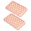 2 Stück 33-Gitter Pink ABS Eiswürfelformen 10,2 oz DIY Eisbälle Maker 2
