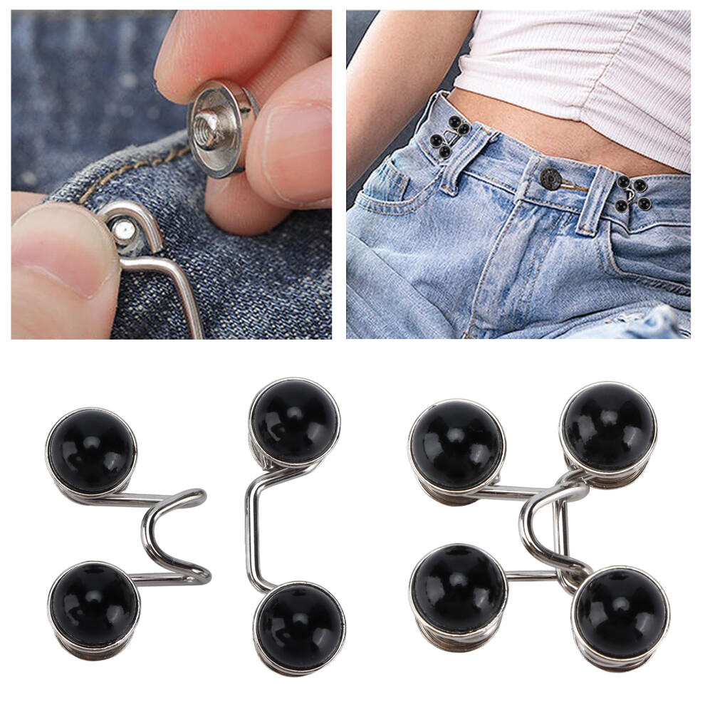 16Pcs Reusable Durable Button Pins Set, Black Pearl, Household 8791358274671