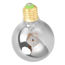 G80 Filamento LED 4W 128,5 cm grigio elettroplaccato