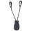 Luce da libro a LED, 4 LED, USB 5 V, nera, con clip 1