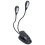 Luce da libro a LED, 4 LED, USB 5 V, nera, con clip 14