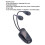 Luce da libro a LED, 4 LED, USB 5 V, nera, con clip 5