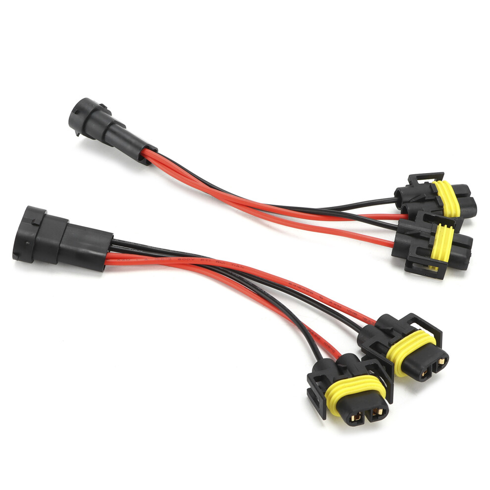 Durable H11 H8 Splitter Harness Male To Female Adapter For Dual Projectors 8441358275337