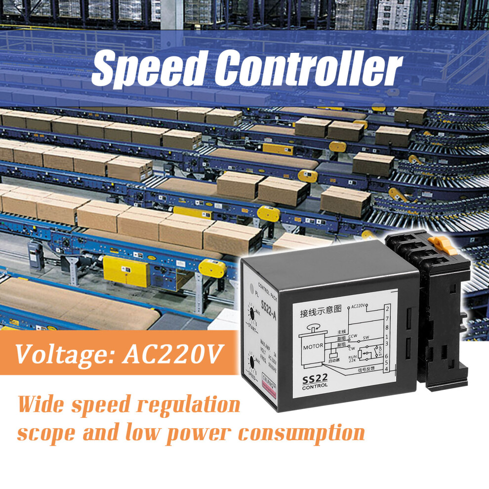 Ss22-A 6-250W Ac220v 3A Speed Controller With Anti-Slip Knob 9371358276050
