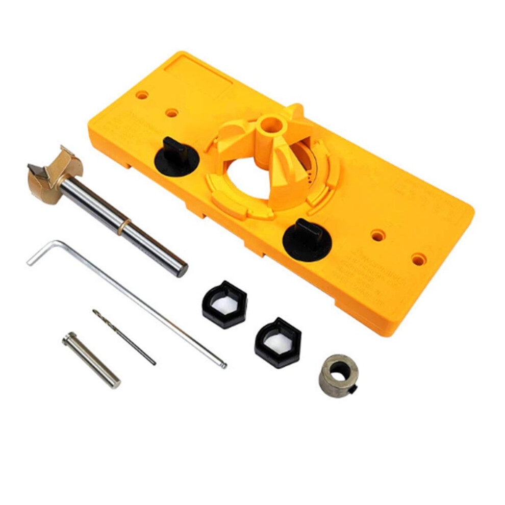 Hinge Boring Jig Concealed Hinge Drilling Locator Cabinet Hinges Door Template 35Mm Woodworking Tool 9339159027806