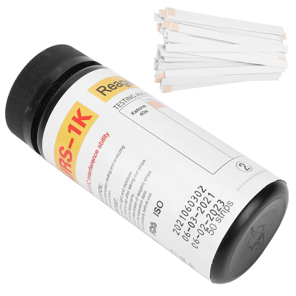 50 Count Ketone Urine Test Strips for Home Use Precise Ketone Level Measurement