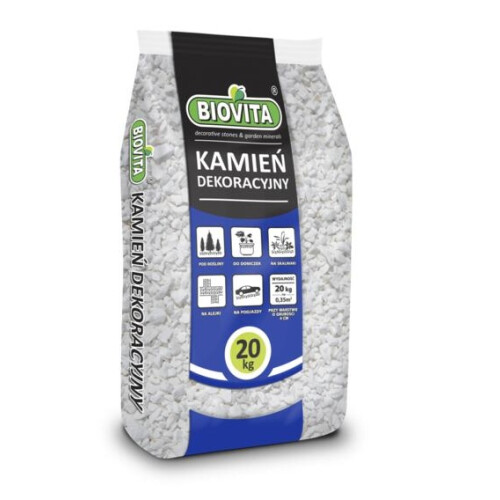 Dekorative stenslag hvide 8-16 mm 20 kg 1