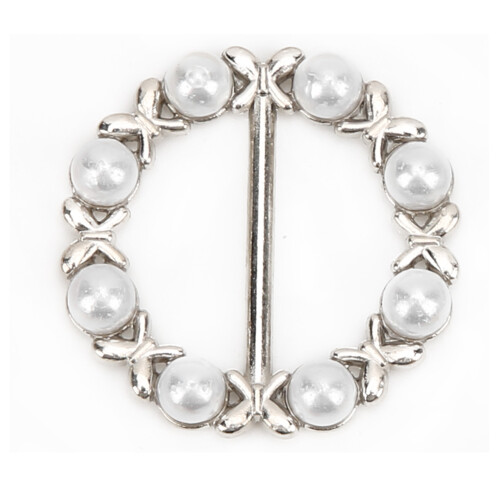 Simplistic 8Pcs Pearl TShirt Scarf Buckle Clips for Elegant Style 2