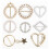 Simplistic 8Pcs Pearl TShirt Scarf Buckle Clips for Elegant Style 2