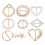 Simplistic 8Pcs Pearl TShirt Scarf Buckle Clips for Elegant Style 14