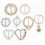 Simplistic 8Pcs Pearl TShirt Scarf Buckle Clips for Elegant Style 15