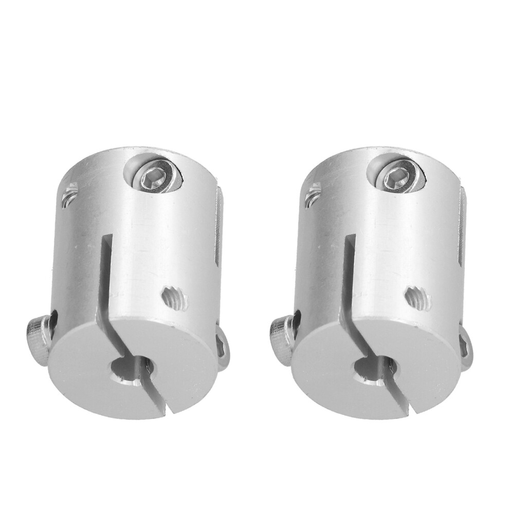 Aluminum Alloy Shaft Couplers 6Mm To 6Mm Clamp Fastening (2Pcs) 7691358281055
