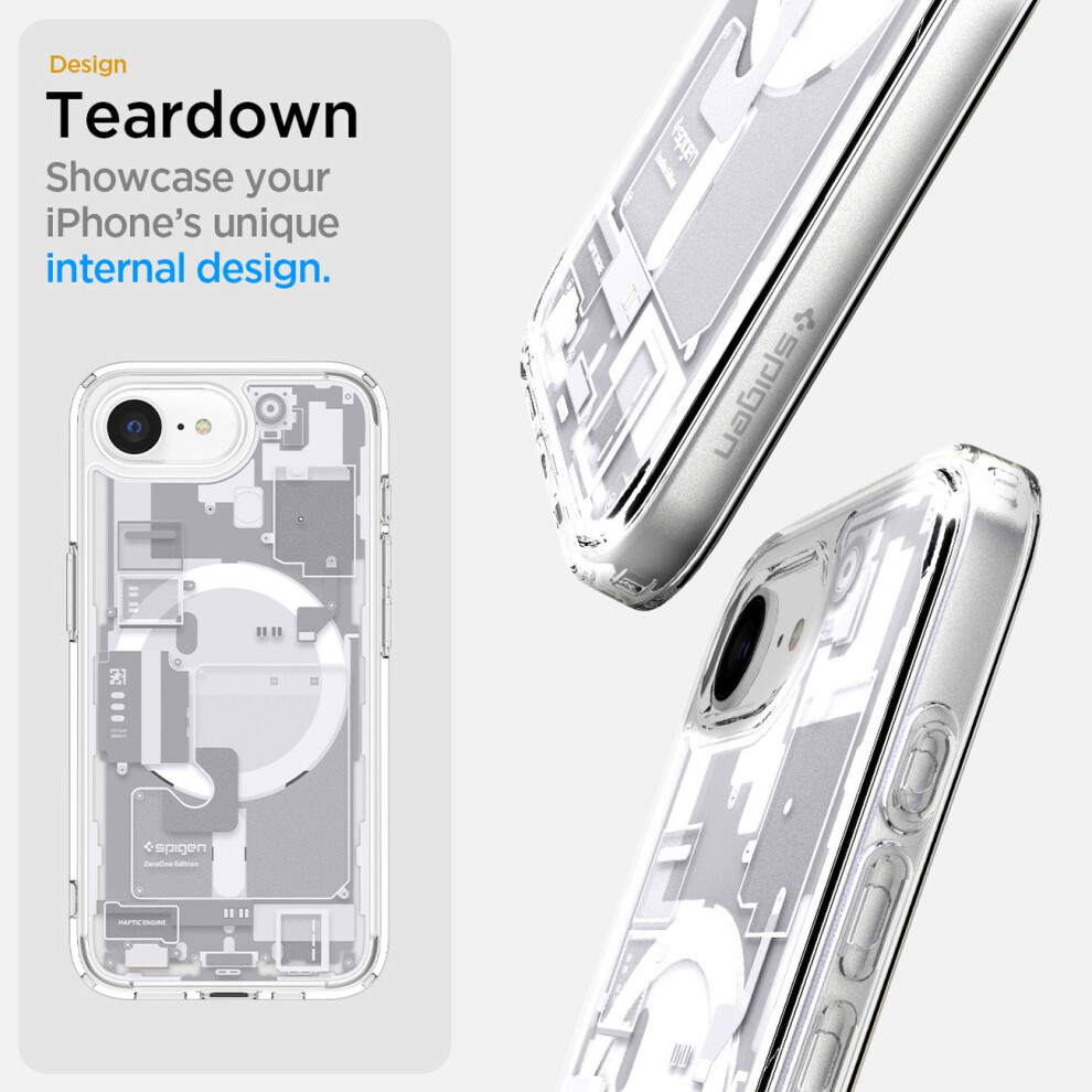 Spigen Ultra Hybrid Mag Magsafe Iphone 16E Zero One Weiss - Bild 6