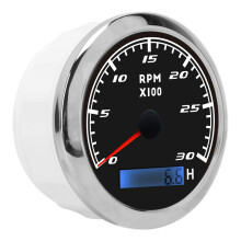 85mm Wasserdichter Edelstahl Zeiger Tachometer für Auto, Boot, Marine, IP67