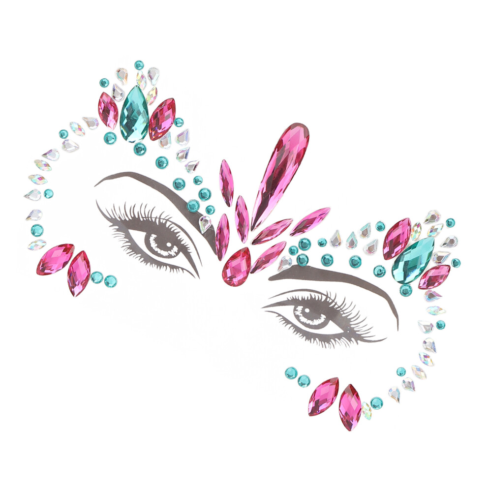 Temporary Face Rhinestones Stickers - Glitter Jewels for Festivals & Parties
