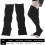 Open Toe Compression Stockings XXL Black, Breathable, Adjustable 3