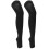 Open Toe Compression Stockings XXL Black, Breathable, Adjustable 15