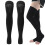 Open Toe Compression Stockings XXL Black, Breathable, Adjustable 16