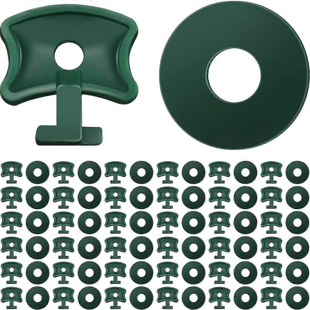 Pack of 200 plastic fixing clips and washers for greenhouses, extension corner clips for greenhouse insulation, aluminum netting