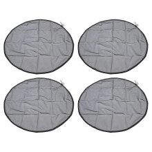 Set of 4 mesh rain barrel covers with drawstring, tank protection, 95 cm