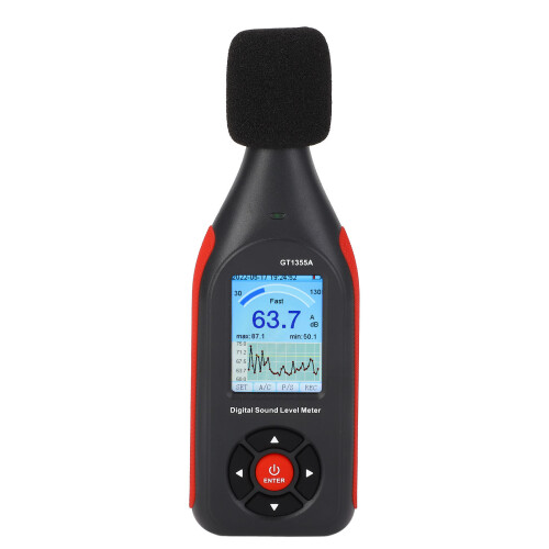 Schallpegelmesser, hochpräzises LCD-Display, 2