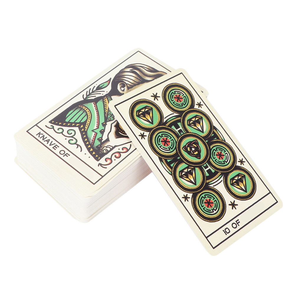 Portable Tarot Card Deck for Beginners & Experts, 10.3x6cm