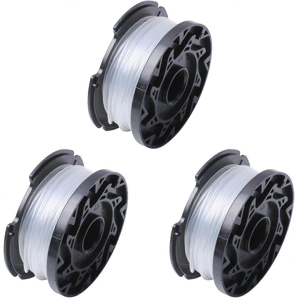 Spool and trimmer line compatible with Black Decker, replaces models A6485, A6481, AF-100, ST5530-GB, GLC3630L20-GB, STC1820PC-GB, BESTA530-GB,