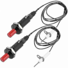 Piezo Igniter Pack, Heat-Resistant Piezo Igniter, Piezo Igniter for Gas Barbecues, Ignition Electrode, Spark with Push Button, Piezo Igniter