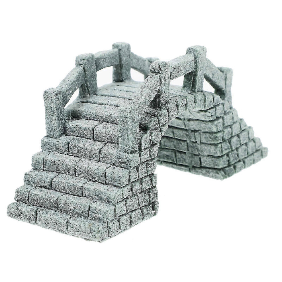 Miniature bridge statue, miniature bridge figurine, DIY micro-landscape decoration for aquarium