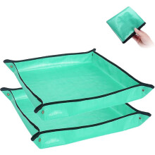 Set of 2 Plant Potting Mats - Foldable Garden Work Cloth - Thick and Waterproof Gardening Mat - Suitable for Indoor Bonsai and Succulents