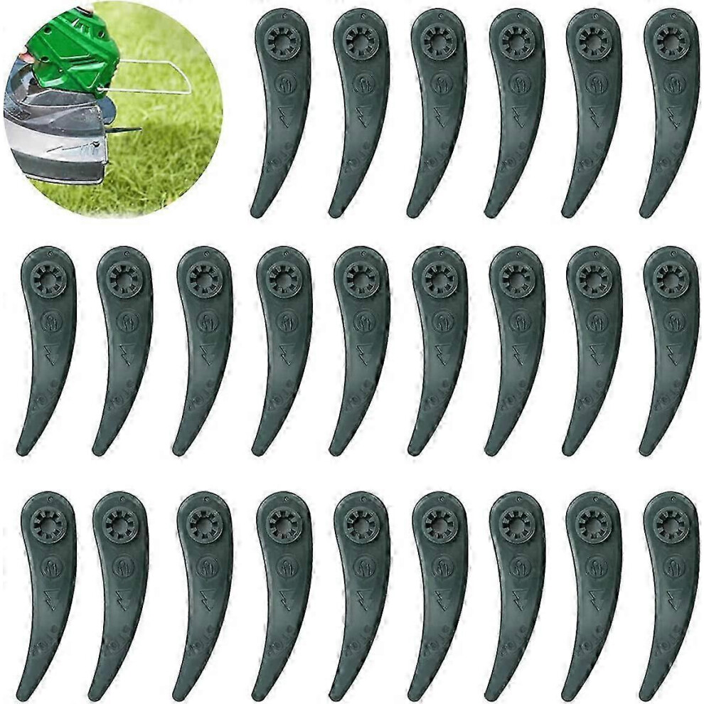 Replacement blades for Bosch Art 23-18 LI and Art 26-18 LI grass trimmers, pack of 24, green