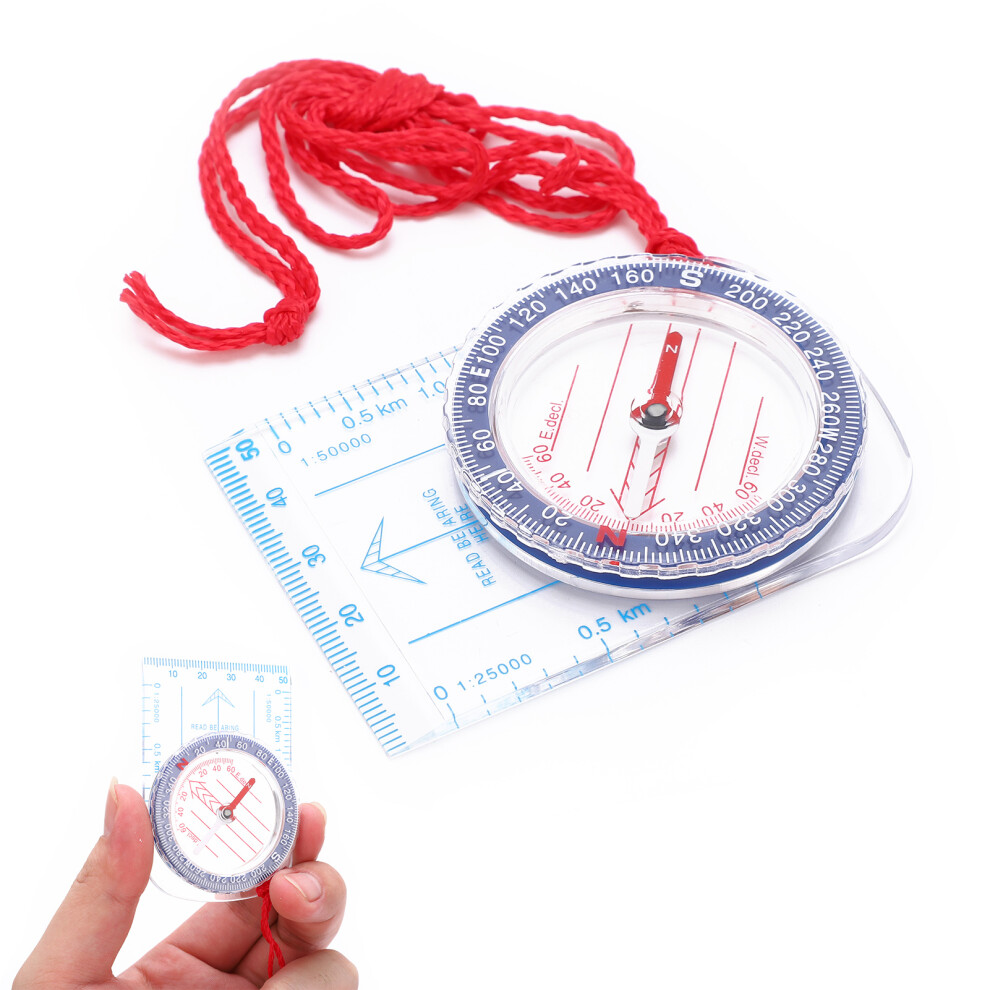 Organic Glass Compass DC47-3 Waterproof Handheld for Camping Travel-image-OPC-PMRTZ69-NEW