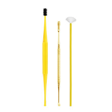 3 pièces Kit de retrait de cire d'oreille pic d'oreille 15,5  3,5  1 cm noir