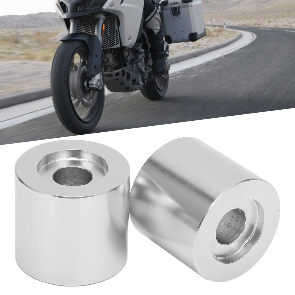 Motorcycle Handlebar Riser Bar Clamp Spacers for Multistrada 1200-2019, CNC Aluminum Alloy, Silver-image-OPC-PMRVD7P-NEW