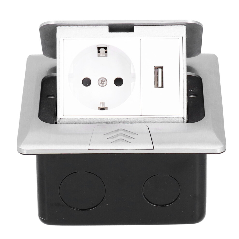 Eu Standard 250V 16A Pop Up Floor Outlet With Usb Waterproof Design 7901358290811