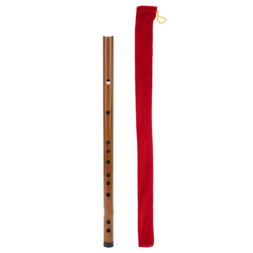 Bitter Bamboo Flöte ZD-5G mit Samtbeutel, polierte Holzfarbe 1