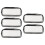 5 Stück durchsichtige Make-up-Tasche, Organizer, 7