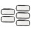 5 Stück durchsichtige Make-up-Tasche, Organizer, 8