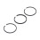 42mm 3Pcs Ti Alloy Piston Ring Set for OTS Air Compressor Engines 13