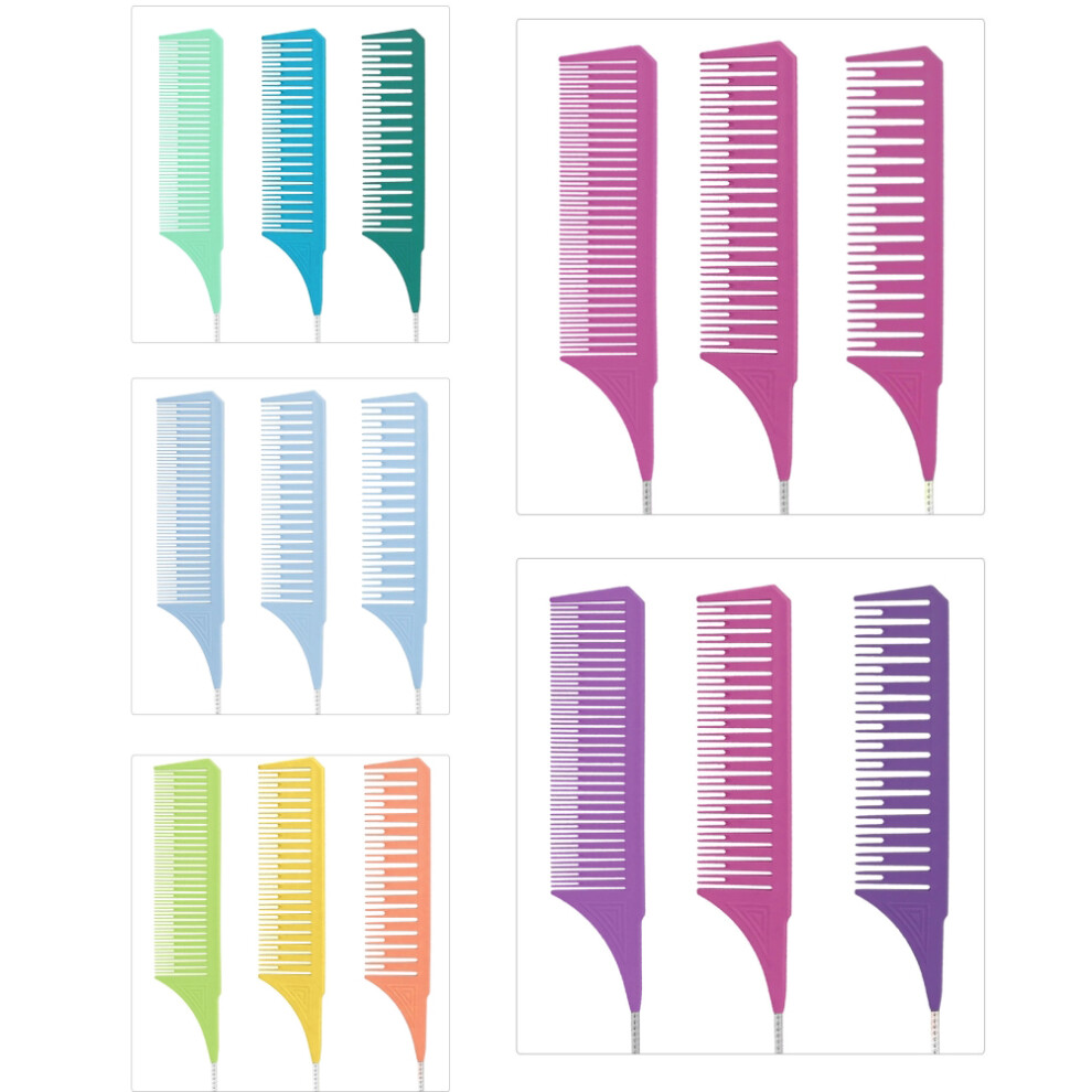 3Pcs Nylon Highlighting Combs Set â 25*3.5cm Rat Tail Hairdressing Tools