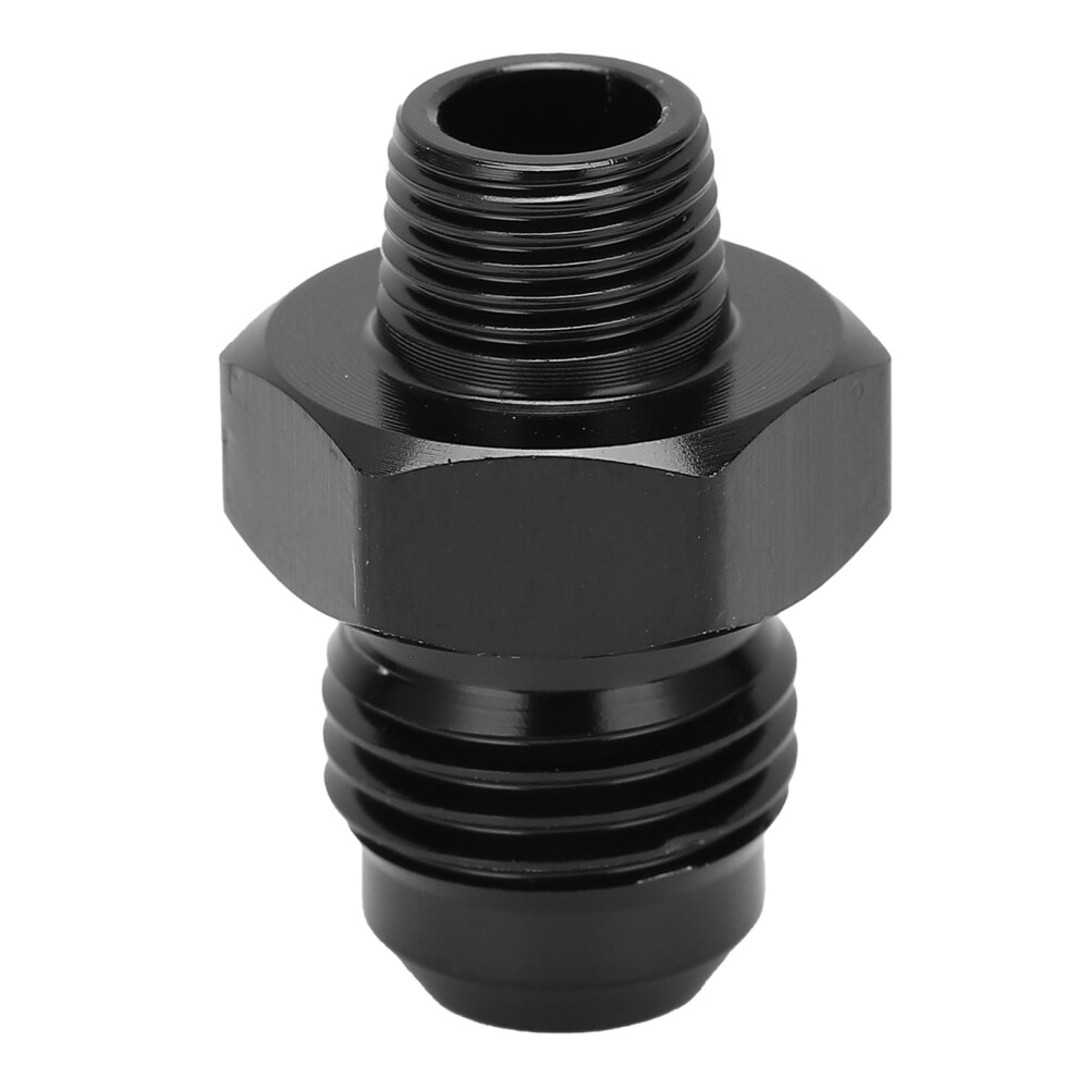 6An To 1/8Npt Aluminum Fuel Line Adapter 6061ÂT6 Black 7891358297197