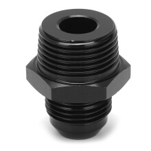 Adaptateur droit 10AN à 3/4NPT, anodisé noir