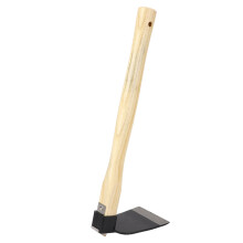 Handhacke, ergonomischer Holzgriff, Karbonstahl,
