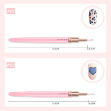 5Pcs Nagel Pinsel Pen-Set Nail art Liner Pinsel UV