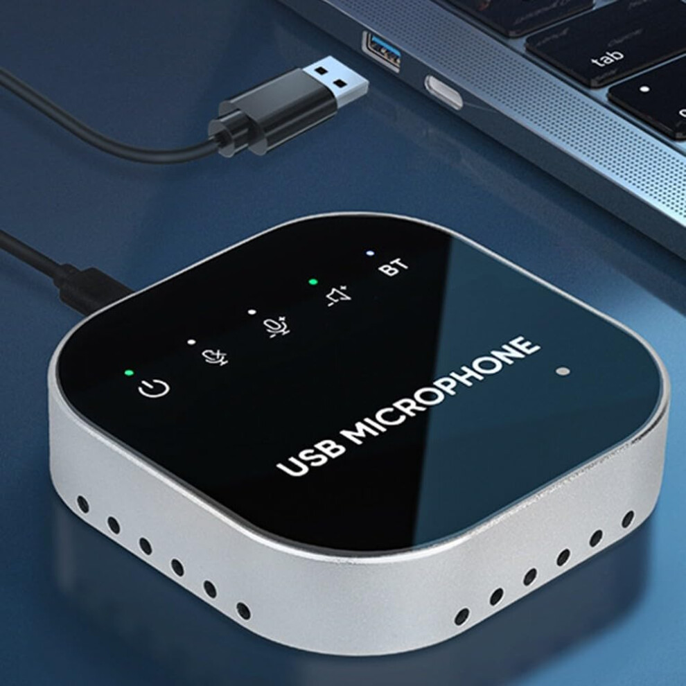Desktop Usb Conference Speakerphone Omnidirectional Microphone For Pc And Laptop Recording And Live Broadcast 9339159030769