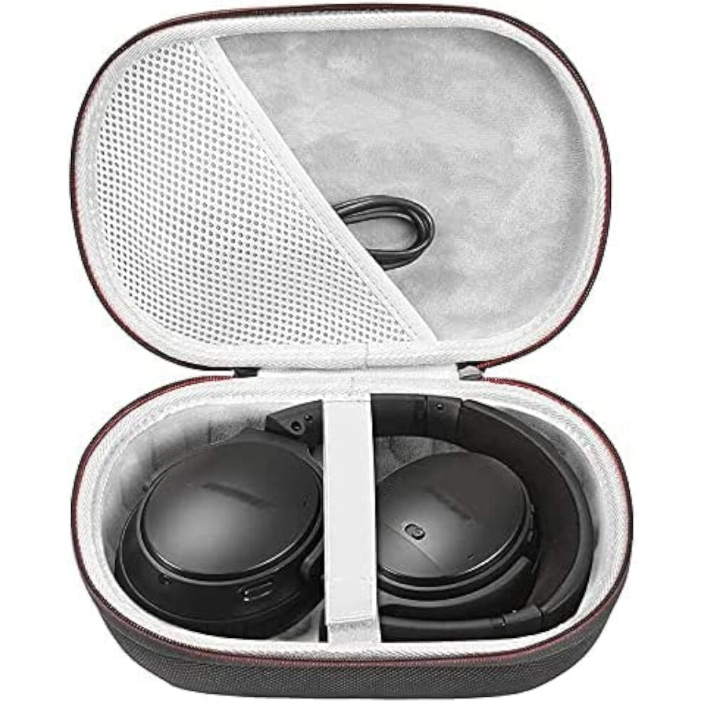 Headphones Carrying Case Hard Case With Cable & Charger Storage For Bose Qc35 Qc35 Ii Qc45 Soundlink Soundtrue 9067246552565